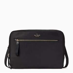 ♠️kate spade Chelsea Nylon Laptop Computer Briefcase Crossbody Bag, Black NWT